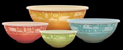 Kitchen Bowl Camp Casual CC-006 Nesting Storage Bowl, Set Of 4 - Young Farts RV Parts