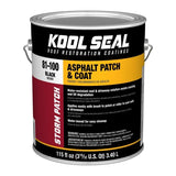 Kool Seal KS0081100-16 - UV & Weather Resistant Black Patch & Coat, 1-Gallon