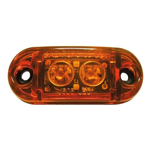 LED OVAL SEALED LIGHT AMBER - Young Farts RV Parts