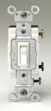 Load image into Gallery viewer, Leviton 1286-W 20-Amp 120/277-Volt Toggle Double-Pole AC Quiet Switch, White - Young Farts RV Parts