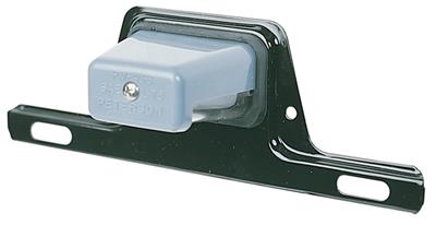 License Plate Bracket Peterson Mfg. M436B Black, Power Coated, Steel - Young Farts RV Parts