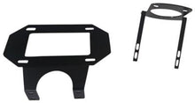 Load image into Gallery viewer, License Plate Bracket TrailFX JL07LP Textured Powder Coated, Black, Steel, Designed for Spare Tire &amp; Wheel Mount - Young Farts RV Parts