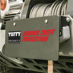 License Plate Bracket Tuffy Security 333-01 Black, Powder Coated Steel - Young Farts RV Parts