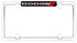 License Plate Frame Cruiser 11036 Emblem, Dodge, Chrome/Red - Young Farts RV Parts