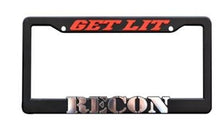 Load image into Gallery viewer, License Plate Frame Recon Accessories 264300 Standard With Get Lit Design And Recon Logo, Matte - Young Farts RV Parts