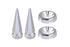 License Plate Mounting Hardware True Spike LPH006SL True Spike, Standard, Silver, Spike Style - Young Farts RV Parts