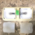 Light Fixture *DOUBLE* LR96696 OFF-WHITE - W/ Switch - Young Farts RV Parts