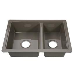 Lippert Comp 808488 25' X 17' Double Bowl Sink - Stainl - Young Farts RV Parts