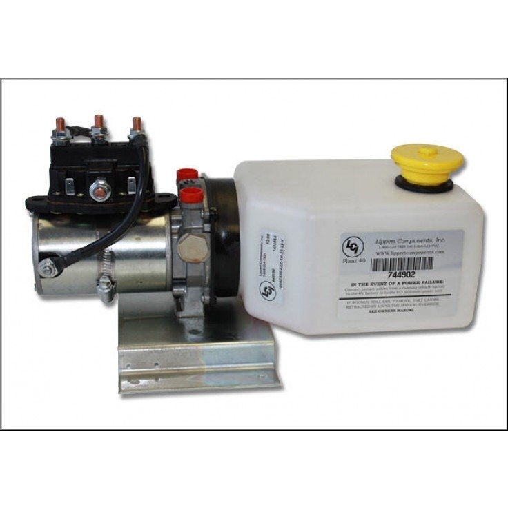 Lippert Components 141111 - Hydraulic Power Unit With 2QT Pump Reservoir Kit - Young Farts RV Parts