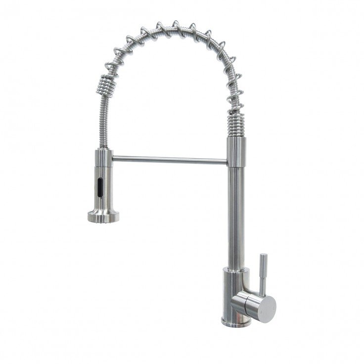 Lippert Components 719323 - Coiled Pull-Down Stainless Steel Faucet - Young Farts RV Parts