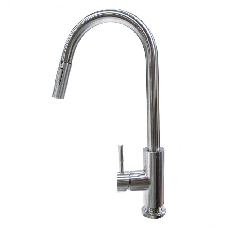 Lippert Components 719333 - Bullet Pull-Down Stainless Steel Faucet - Young Farts RV Parts