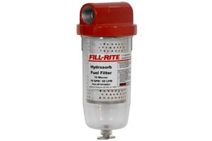 Liquid Transfer Tank Pump Filter Fill Rite by Tuthill F1810HC1 Clear Bowl, Water And Particulate Filter, Used With 1