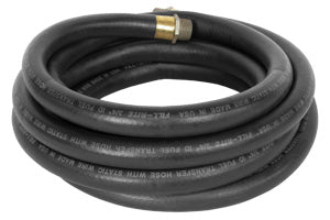 Liquid Transfer Tank Pump Hose Fill Rite by Tuthill FRH07520 20 Foot Length x 3/4", With Static Wire, 3/4" NPT Thread, Black - Young Farts RV Parts