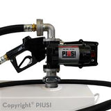 Liquid Transfer Tank Pump Piusi F0037851A EX75, Gasoline/ Diesel/ Kerosene, Electric, 12 Volt DC, 20 Gallons Per Minute, 13 Feet Hose, Auto-nozzle