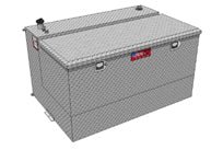 Liquid Transfer Tank RDS Tanks 72367 DOT Approved, Gasoline or Diesel, Combo, 21" Length x 48" Width x 17" Height Tool Box, 32" Length x 48" Width x 26" Height Transfer Tank, 95 Gallon Capacity, Diamond Tread, Aluminum - Young Farts RV Parts