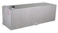 Liquid Transfer Tank RDS Tanks 72551 DOT Approved, Gasoline or Diesel, 91 Gallon Capacity, Rectangle, 20" Length x 55" Width x 20" Height, Diamond Tread, Aluminum, With 2" Female Pipe Thread Coupling/ 3/8" FTP Drain Plug - Young Farts RV Parts
