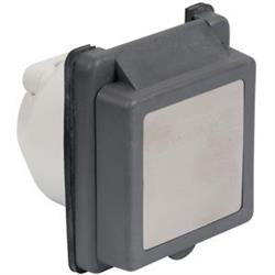 Marinco Outdoor Receptacle 125 Volt/ 30 Amp Square - 301ELRV.BLK - Young Farts RV Parts