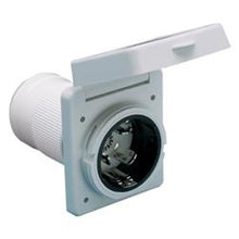 Load image into Gallery viewer, Marinco Outdoor Receptacle 50 Amp Square White - 6353ELRV - Young Farts RV Parts