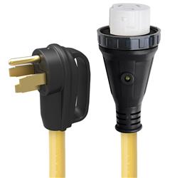 Marinco Power Cord - 50 Amp 25 Feet Length Yellow - 50ARVD25 - Young Farts RV Parts