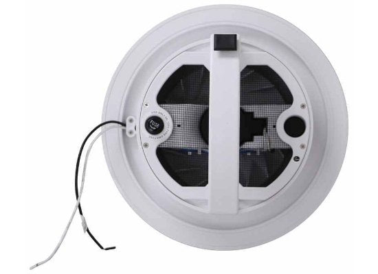 Maxxair 00-03810W - MaxxFan Dome Plus Roof Vent with LEDs 12V fan 6" Diameter Manual Lift White - Young Farts RV Parts