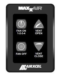 MaxxAir Ventilation Solutions Wall Thermostat 00A03550K - Young Farts RV Parts