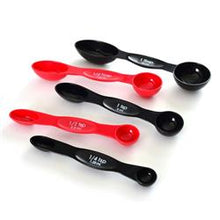 Load image into Gallery viewer, Measuring Spoon Norpro 2999 Used To Measure Liquid/ Dry Ingredients For Cooking, Round/ Oval, Set Of 5 Measuring Spoon With 1 Tbsp. (15 ml)/ 1/2 Tbsp. (2.5 ml)/ 1 tsp. (5 ml)/ 1/2 tsp. (2.5 ml)/ 1/4 tsp. (1.25 ml) Measuring Capacity, Dishwasher Safe, Red/ - Young Farts RV Parts