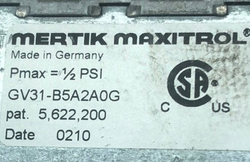 Mertik Maxitrol GV31-B5A2a0G Gas Valve - Young Farts RV Parts