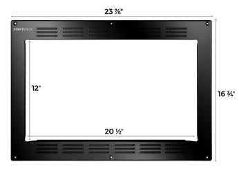 Microwave Oven Trim Kit Contoure (N6R) TK-188BK - Young Farts RV Parts