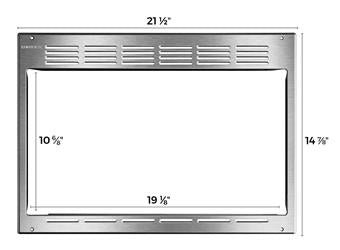 Microwave Oven Trim Kit Contoure RV-TRIM9S Use With Microwave Oven Model RV-950S; 20-1/2" Width x 15" Height - Young Farts RV Parts