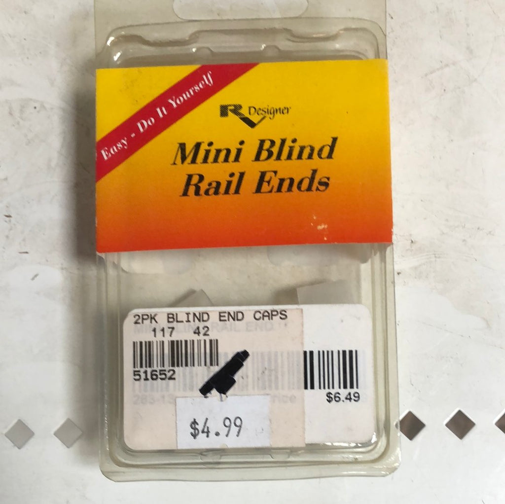 Mini blind rail ends - Young Farts RV Parts