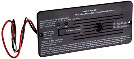 MTI Industries 35-742-BL - 12V Flush Mount Hard Wire Combination Carbon Monoxide & Propane Alarm, Black - Young Farts RV Parts