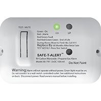 MTI Industries 85-741-WT-TR - Universal 85 Series Slim Line White Dual CO/LP Alarm - Young Farts RV Parts