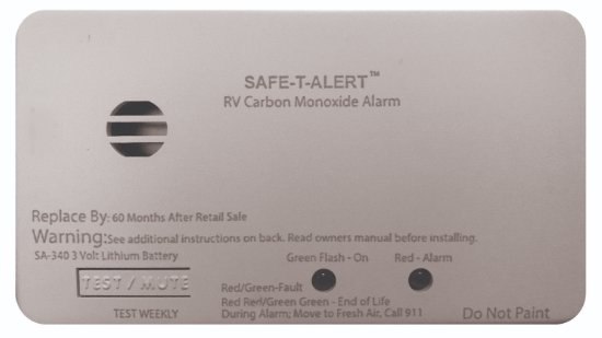 MTI Industries SA-340-WT - Sealed Battery Carbon Monoxide Alarm, White - Young Farts RV Parts