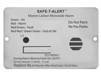 MTI Industry 62-542-WT-MARINE Carbon Monoxide Detector - Young Farts RV Parts