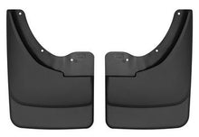 Load image into Gallery viewer, Mud Flap Husky Liner 56071 Custom Mud Guards ™, Direct-Fit, Set of 2, Contoured, Without Logo, Black, Thermoplastic - Young Farts RV Parts