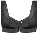 Mud Flap Husky Liner 56211 Custom Mud Guards ™, Direct-Fit, Set of 2, Contoured, Without Logo, Black, Thermoplastic