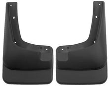 Load image into Gallery viewer, Mud Flap Husky Liner 56401 Custom Mud Guards ™, Direct-Fit, Set of 2, Contoured, Without Logo, Black, Thermoplastic - Young Farts RV Parts