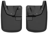 Mud Flap Husky Liner 56681 Custom Mud Guards ™, Direct-Fit, Set of 2, Contoured, Without Logo, Black, Thermoplastic