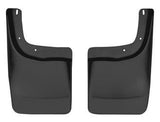 Mud Flap Husky Liner 57411 Custom Mud Guards ™, Direct-Fit, Set of 2, Contoured, Without Logo, Black, Thermoplastic