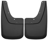 Mud Flap Husky Liner 57891 Custom Mud Guards ™, Direct-Fit, Set of 2, Contoured, Without Logo, Black, Thermoplastic