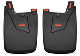 Mud Flap Husky Liner 59051 Custom Mud Guards ™, Direct-Fit, Set of 2, Contoured, Without Logo, Black, Thermoplastic