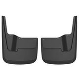 Mud Flap Husky Liner 59291 Custom Mud Guards ™, Direct-Fit, Set Of 2, Contoured, Without Logo, Black, TPO (Thermoplastic Olefin)