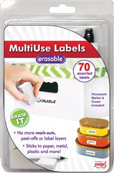 Multi Purpose Label Jokari 47802 For Labeling Beads/ Jewelry Components/ Drawer Contents/ Medication Dispensers, Self Adhesive, Erasable, Laminated, Rectangular, 2-1/2