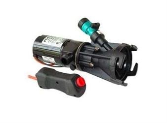 Multi Purpose Pump Rule 18555000A Used For Emptying Holding Tanks On Recreational Vehicles, Self Priming Electrically Operated, Empties 40 Gallon Tank In Less Than 5 Minutes, 3" RV connector, 12 Volt DC, Remote Handheld On/ Off Switch With 6" Wire, With S - Young Farts RV Parts