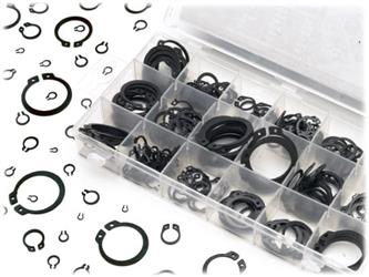 Multi Purpose Snap Ring Assortment Performance Tool W5212 Snap Ring Assortment, Steel, With Twenty 1/8