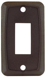 Multi Purpose Switch Faceplate JR Products 12865 Single Switch Opening; 1.125" x 0.550" (Switch Cutout); 2.750" x 1.625" (Outside Dimension) - Young Farts RV Parts