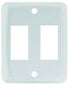 Multi Purpose Switch Faceplate JR Products 12875 Double Switch Opening; 1.125" x 0.550" (Switch Cutout); 2.750" x 2.250" (Outside Dimension) - Young Farts RV Parts