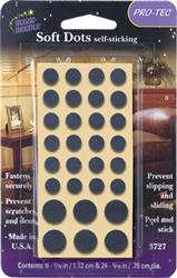 Multi-Surface Protection Pad Magic Mounts 3727 Magic Mounts ®, Use To Prevent Slipping/ Sliding/ Scratches/ Dents, Self Sticking Soft Dots, Round, Six Pads Of 7/16" Diameter/ Twenty Four Pads Of 5/16" Diameter, Gray - Young Farts RV Parts
