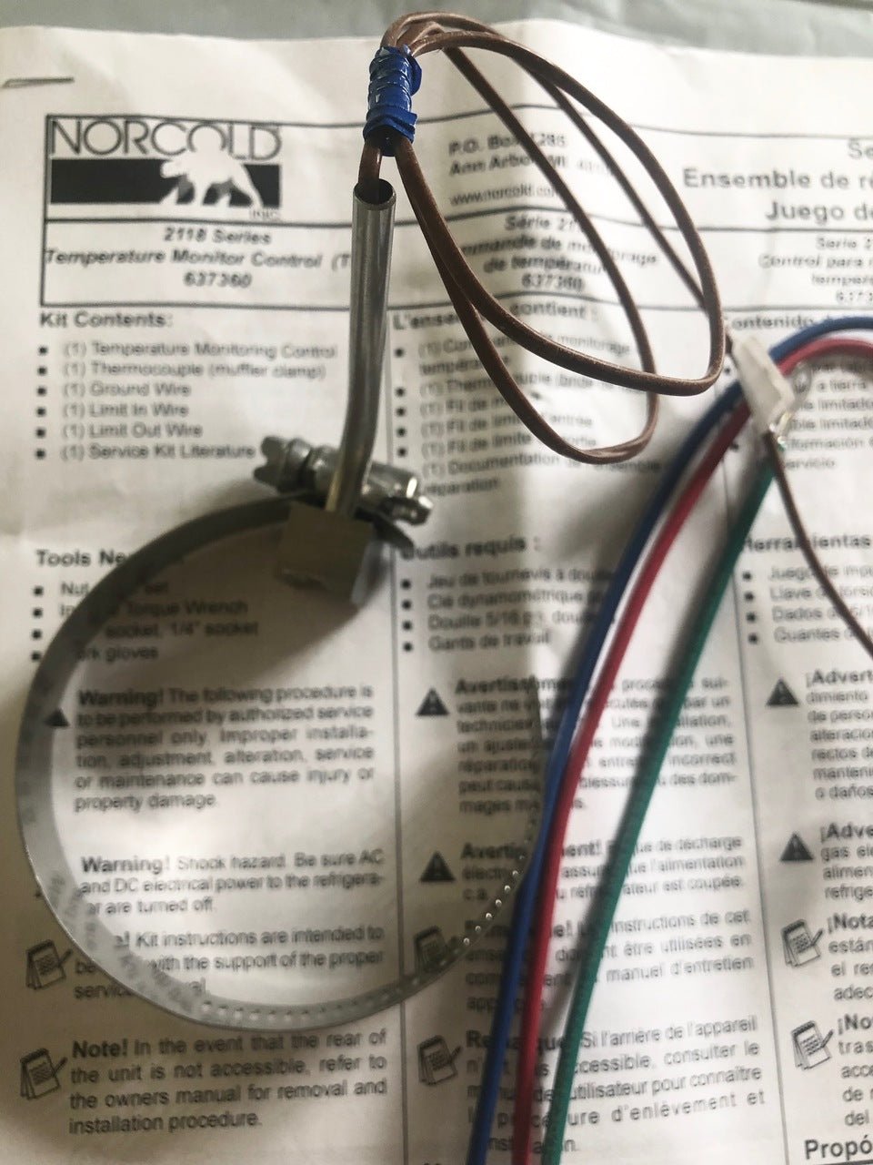 Norcold 634737 Temperature Monitor Control - 1200, 1210, & 2118 models - Young Farts RV Parts