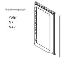 Norcold 638532 - Lower Door Assembly for Refrigerator | N7 / NA7LX Models - Young Farts RV Parts